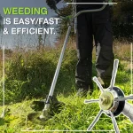 Weed Brush Head Steel Wire Wheel Grass Trimmer Head Removal Moss Rust Lawn Mower Grass Brush Disc Weed Brush Trimmer Heads 3
