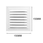 Air Vent Grille Ventilation Cover Metal window Square Vent Insect Screen Cover Aluminum Alloy Heating Cooling Grille Cover 5