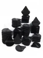 Black Triangle Powder Puff Facial Makeup Sponge Soft Velvet Cosmetics Puff Mixer Beauty Foundation Make-Up Sponge Makeup Access 6