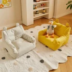 Multicolor Small Sofa Chair 43*40*30cm Fabric Art Children's Sofa High Elastic Foam Sponge Skin Friendly Baby Reading Lazy Sofa 4