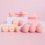 12-Piece All-Purpose Makeup Sponge Set, Made of 3 Loose Powder Puffs, 3 Mini Air Cushion Puffs, 3 Beauty Eggs and 3 Mini Beauty 6