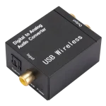 USB DAC Amplifier With Bluetooth Digital To Analog Audio Converter Optical Fiber Toslink Coaxial Signal To RCA R/L Audio Decoder 5