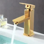 Stainless Steel Bathroom Basin Faucet Deck Mounted Hot and Cold Water Tap Dual-use Household Bathroom Kitchen Mixer Faucets 3