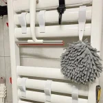 Bathroom Shower Towel Holder Hanger Heated Radiator Rail Hooks Clips Storage Racks Clothes Scarf Hanger Hooks 6