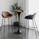 Nordic Iron Bar Chair Dining Light Luxury Creative Cafe Counter Barstool Simple Leisure High Stool Kitchen Furniture HY50DC