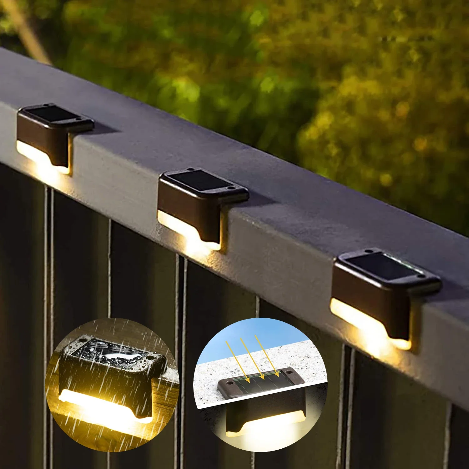 1/4/8/12/pcs Solar LED Lights Outdoor Garden Light Deck Lamp Solar Stairs Light Waterproof Solar Step Lamp Patio Garden Decor 1/4/8/12/pcs Solar LED Lights Outdoor Garden Light Deck Lamp Solar Stairs Light Waterproof Solar Step Lamp Patio Garden Decor