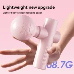 2025 New USB Mini Massage Gun Fascia Machine Muscle Relaxation Vibrating Gun Rod Massage Fitness Equipment Neck Grab Fascia Gun 2
