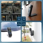 Magnetic Mount Stand Compatible for Insta360 X5 X4, Magnet Steering Holder Bracket with 1/4 Screw for Insta 360 Action Camera 3