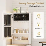 3-in-1 Compact Vanity Desk with Illuminated Mirror and Charging Station, Makeup Vanity Set 6