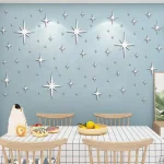 20/42pcs Star Mirror Wall Sticker DIY Acrylic Decal Waterproof Self-adhesive Wallpaper Bedroom Children Room Home Decoration 3
