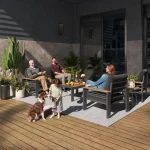 5-Seat Outdoor Sectional Patio Set with Coffee Table, Upgraded Cushions for Backyard, Garden & Poolside 2