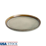 Ceramic Round Salad Plate Dishwasher Safe Microwave Safe Durable Rustic Dinnerware Perfect For Serving Appetizers Side Dishes