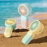 New Cartoon Cute Mini USB Handheld Charging Fan - Portable Pocket-Sized for Home, Outdoor, Office & Student Dorm Use 5