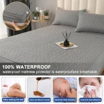 Waterproof Thicken Mattress Cover Quilted Latex Mat Bed Covers Pad Skin-Friendly Fitted Sheet Protector Bedspread150/160/180x200 5