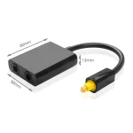 Toslink Splitter 1 in 2 Out Optical Audio Splitter Cable Digital Optical Cable SPDIF Optical Audio Distributor For Multimedia 6