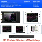 2022 Brand New 10k-1.5GHz NanoVNA-H4 hugen 4inch Vector Network Analyzer HF VHF UHF Antenna Analyzer V4.3 with SD Card Slot 3