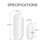 Zigbee Smart Door Window Sensor Open/Closed Detectors EWeLink App Control Security Alarm Work With Alexa Google Home 6