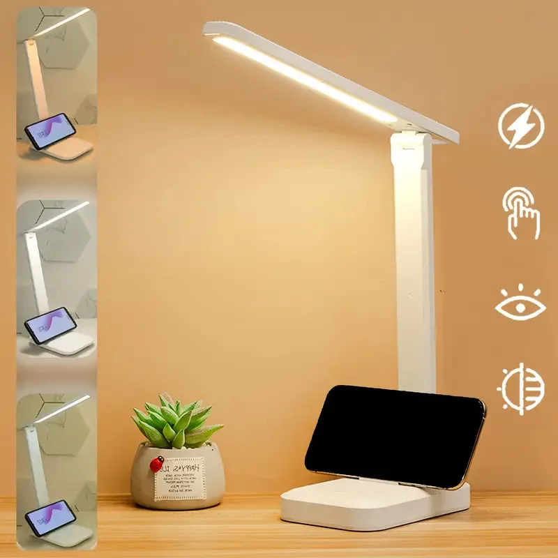 Foldable Table Lamp Led Desk Lamp 3 Type Stepless Dimmable Touch Bedside Reading Eye Protection Night Light USB Chargeable Foldable Table Lamp Led Desk Lamp 3 Type Stepless Dimmable Touch Bedside Reading Eye Protection Night Light USB Chargeable