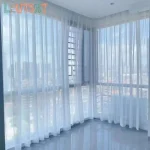 Custom Size White Sheer Curtains For Living Room Window Transparent Tulle Curtain Wedding Drapes Home Decor 4