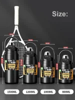 Portable Thermos with Straw 304 Stainless Steel Thermal Mug Tumbler Coffee Cup Sports Vacuum Flasks Cold and Hot Water Bottle 2