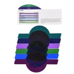 24pcs Round Head Camera Flash Gels Lighting Filters Color Correction Filter Kit for Godox V1 Series Speedlight H200R Flash Head 5