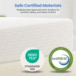 8-Inch Twin Mattress with Cooling Gel Memory Foam, Green Tea Infused for Fresh Sleep, Medium Firm, CertiPUR-US Certified 5