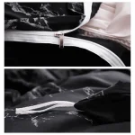 3pcs Duvet Cover Set with Pillow Case Double Comforter Bedding Set Quilt Cover Queen/King Couple or Single Bed 6