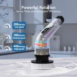 Cordless Spin Scrubber Electric Multipurpose Cleaning Brush for Kitchen Bathroom Toilet - Household Hair Brushes And Mops 4