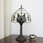 Black Cat Table Lamp for Bedroom Nightstand Decor,Animal Nursery Bedside Lamp for Kid Study Room,Cute Desk Lamp for Girl Room 4