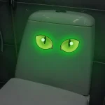 Creative Glowing the Dark Eyes Waterproof Stickers Perfect for Bathroom Toilet Wall Decoration Also Great Car Stickers 4