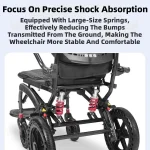 Lightweight Foldable Manual Wheelchair for Elderly - Portable Ergonomic Travel Wheelchair for Daily Mobility 2