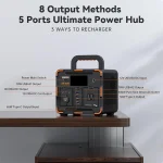 300W Portable Power Station, Solar Generator 259Wh (70,000mAh) LiFePO4 Battery with 65W USB-C PD & Pure Sine Wave, Customized 2