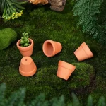 50 Pcs Tiny Terracotta Pots - 1.3 inch Small Mini Clay Pots with Drainage Holes Flower Nursery Terra Cotta Pots for in/outdoor 6