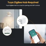 GIRIER Tuya ZigBee Smart Switch Module No Neutral Wire Required 1/2/3/4CH DIY Smart Breaker Relay Supports 2-way Control Alexa 5