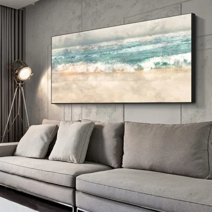Abstract Beach Landscape Canvas Painting Posters and Prints Modern Wall Art Pictures for Living Room Home Decor Cuadros