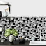 Marble Peel and Stick Backsplash Tiles 3D Self Adhesive Wall Sticker for Kitchen Bathroom Waterproof Home Decor DIY 4