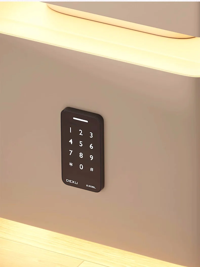 Creative Intelligent Bedside Table with Wireless Charging Modern Style Storage Cabinet Bedroom Nightstand with Sensor Light 25cm