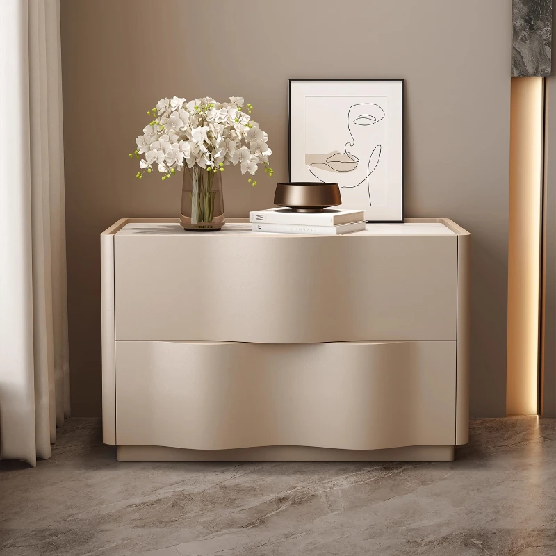 Luxury Cream Style Bedside tables nightstands Night table side table Storage locker Nightstand home furniture bedroom furniture