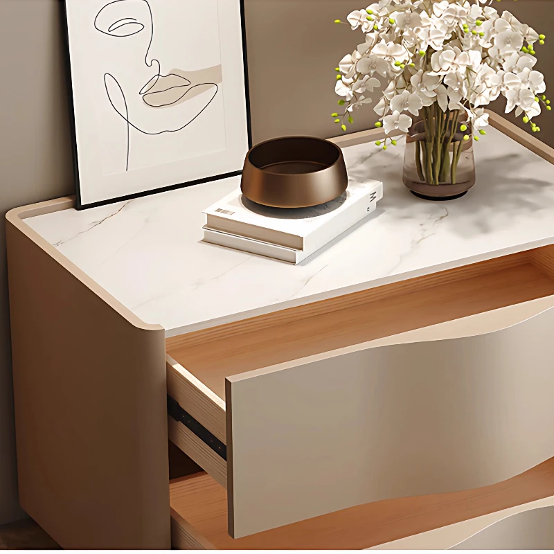 Luxury Cream Style Bedside tables nightstands Night table side table Storage locker Nightstand home furniture bedroom furniture