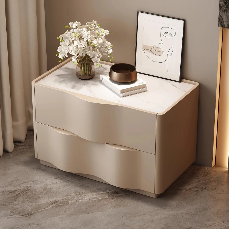 Luxury Cream Style Bedside tables nightstands Night table side table Storage locker Nightstand home furniture bedroom furniture