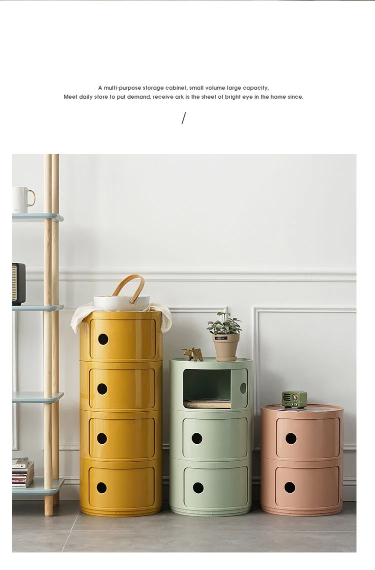 Bedside Table Modern Simple Plastic Multi-layer Ins Net Red Creative Storage Cabinet Minimalist Living Room Storage Cabinet