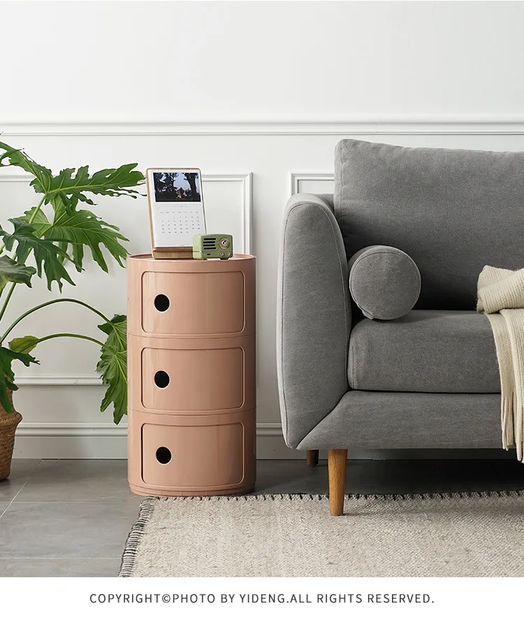 Bedside Table Modern Simple Plastic Multi-layer Ins Net Red Creative Storage Cabinet Minimalist Living Room Storage Cabinet