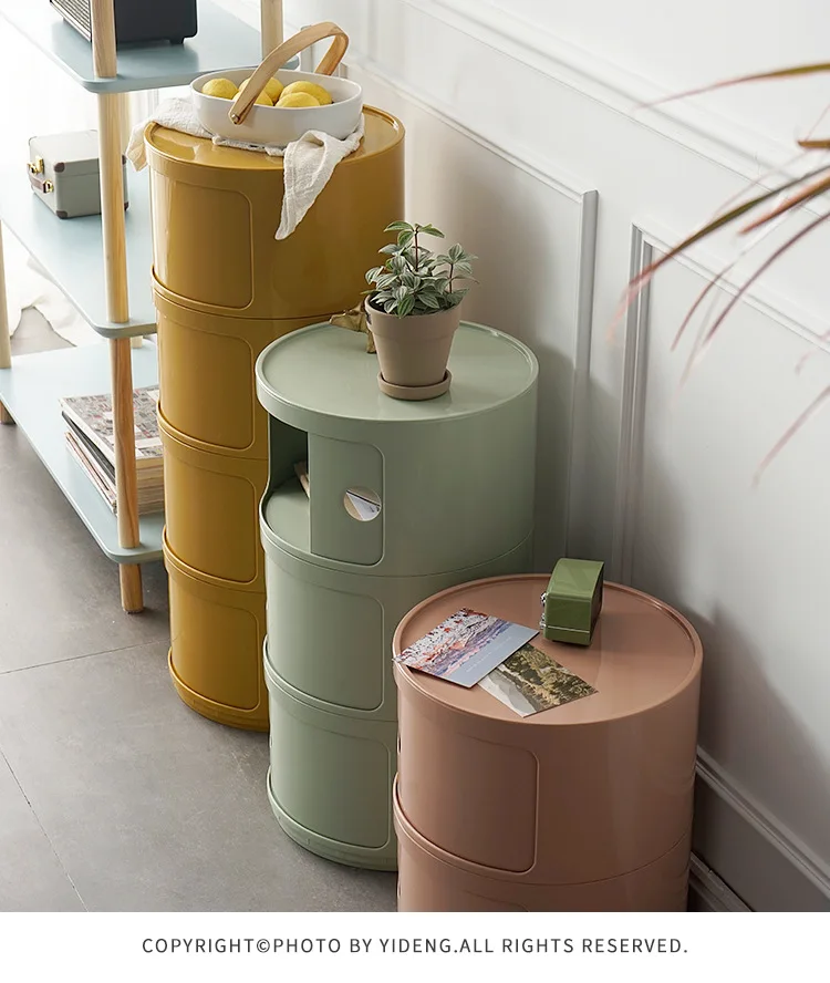 Bedside Table Modern Simple Plastic Multi-layer Ins Net Red Creative Storage Cabinet Minimalist Living Room Storage Cabinet