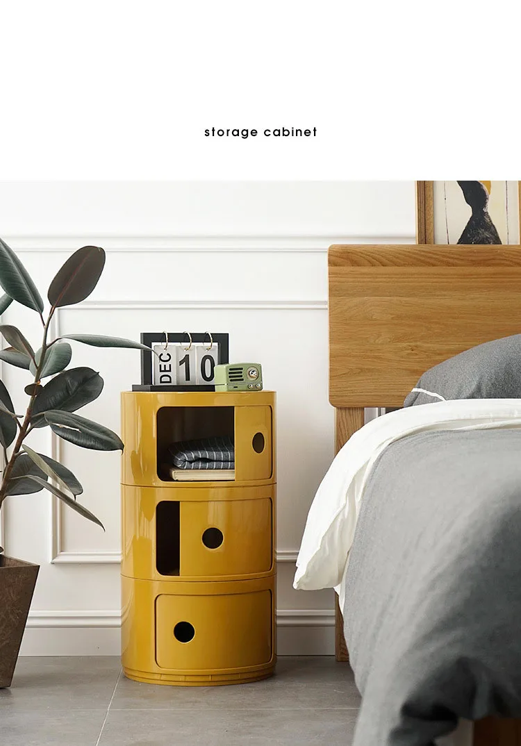 Bedside Table Modern Simple Plastic Multi-layer Ins Net Red Creative Storage Cabinet Minimalist Living Room Storage Cabinet