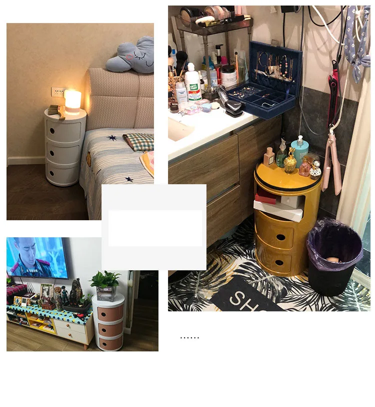 Bedside Table Modern Simple Plastic Multi-layer Ins Net Red Creative Storage Cabinet Minimalist Living Room Storage Cabinet