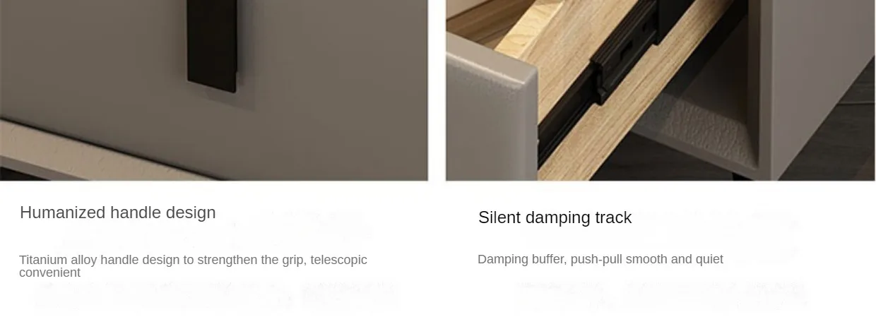 Luxurious Solid Wood Nightstand Three-Drawer Smart Bedside Table Compact Bedroom Leather Accents Integrated Wireless Charging Luxurious Solid Wood Nightstand Three-Drawer Smart Bedside Table Compact Bedroom Leather Accents Integrated Wireless Charging