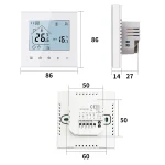 MINCO HEAT M4A Warm Floor Thermostat Tuya WiFi 3A 16A Electric/Gas Boiler/Water Heating Temperature Controller 1PC 5