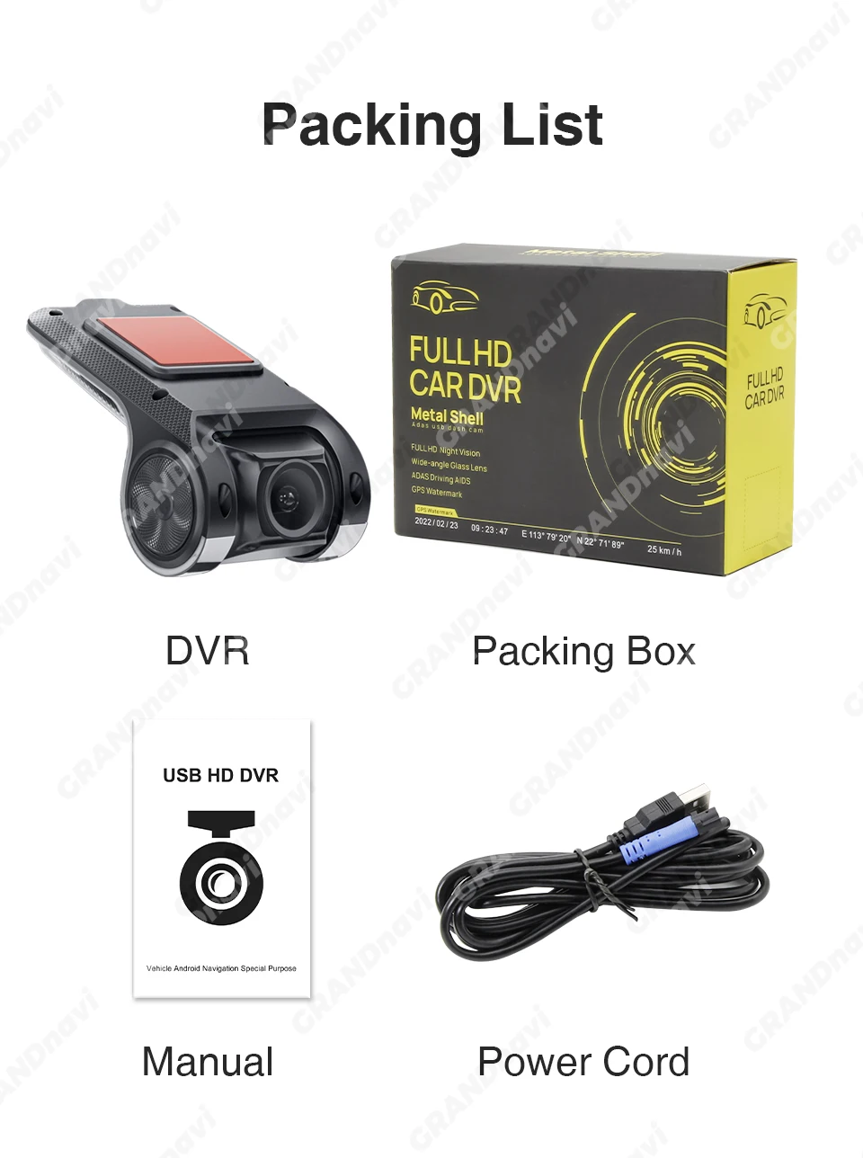 Grandnavi HD Car DVR Dash Cam ADAS Video 720P USB TF Card 16G/32G Auto Recorder for Android Multimedia Player DVD Voice Alarm Grandnavi HD Car DVR Dash Cam ADAS Video 720P USB TF Card 16G/32G Auto Recorder for Android Multimedia Player DVD Voice Alarm