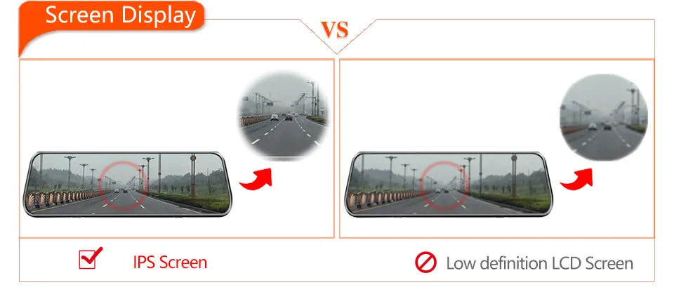 E-ACE 2K Car DVR WIFI GPS Stream Media Mirror Optional 1080P Car Video Camera Night Vision Loop Recording 24H Parking Black Box