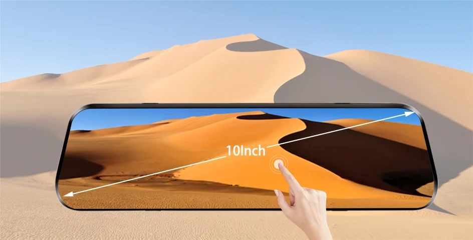 E-ACE 2K Car DVR WIFI GPS Stream Media Mirror Optional 1080P Car Video Camera Night Vision Loop Recording 24H Parking Black Box